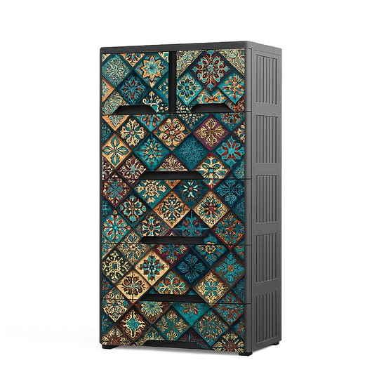 Wardrobe & Almira-Attire King-5D-Carnation Pigment Painting