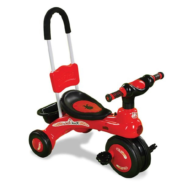 Jim & Jolly Rock Rider With Support Handle - Red And Black