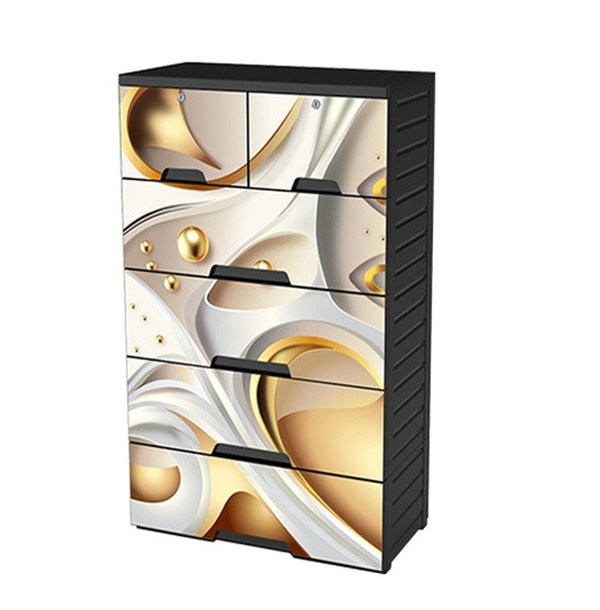 Platinum Wardrobe Ivory- 5 Drawer