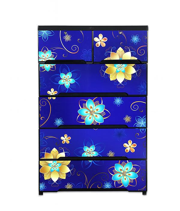 RFL Supreme  Wardrobe Double-5D Sun Flower Black-TEL